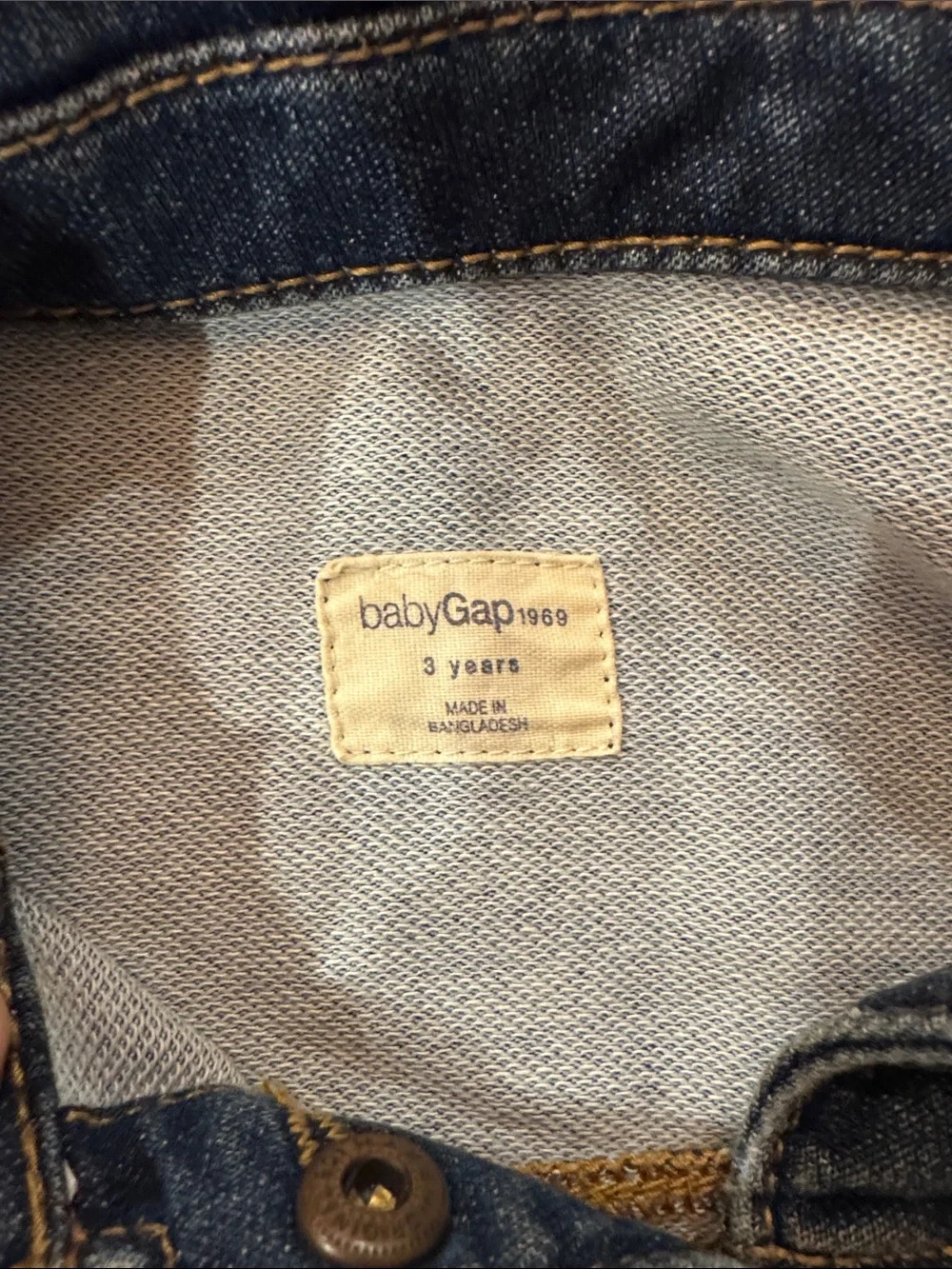GAP Kids Dark Blue Denim Jacket with Button Front